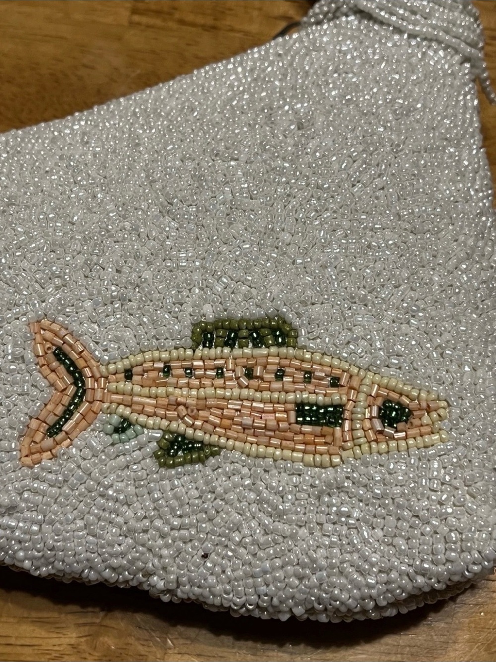 ❗️Viral Handcrafted In India Fishy Beaded Shoulder Bag- NWT rare fish theme 🐟 - Picture 3 of 3